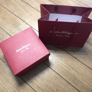 Salvatore Ferragamo belt box a and bag